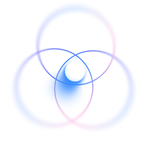 Overlapping rings illustration